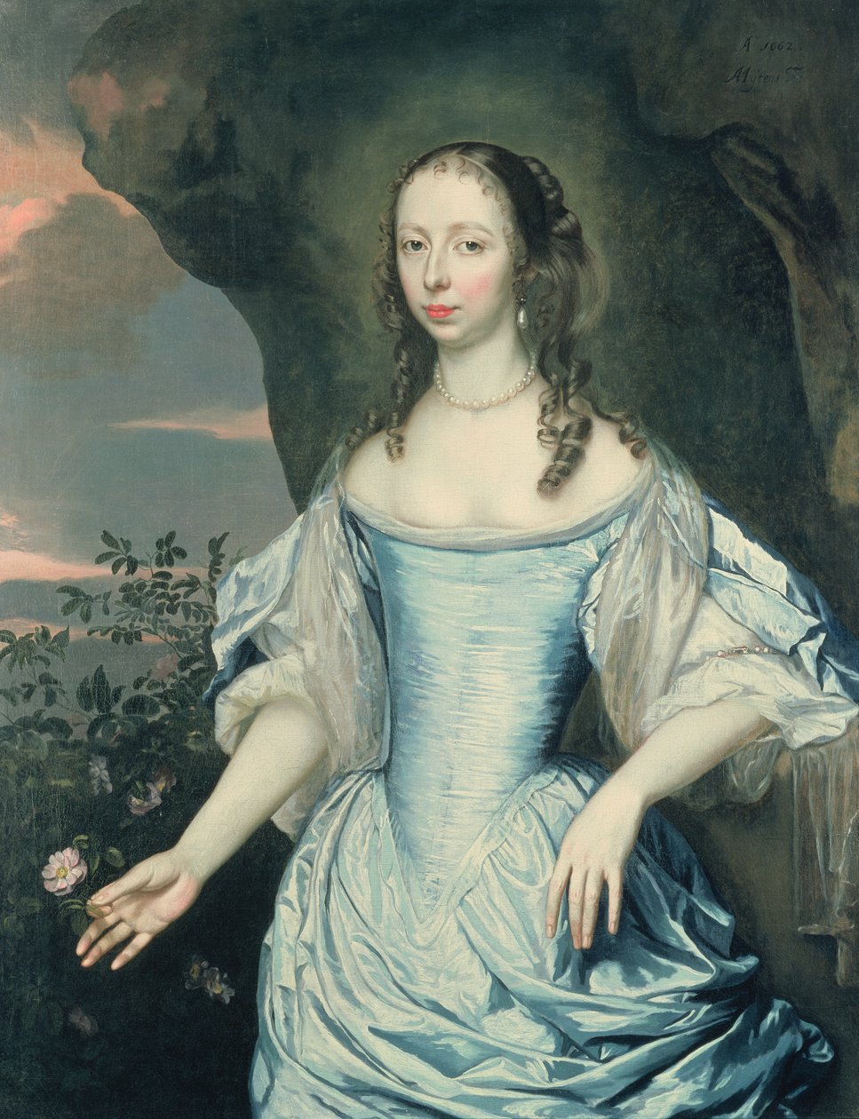 Portret damy, 1662 autorstwa Jan Mytens or Mijtens