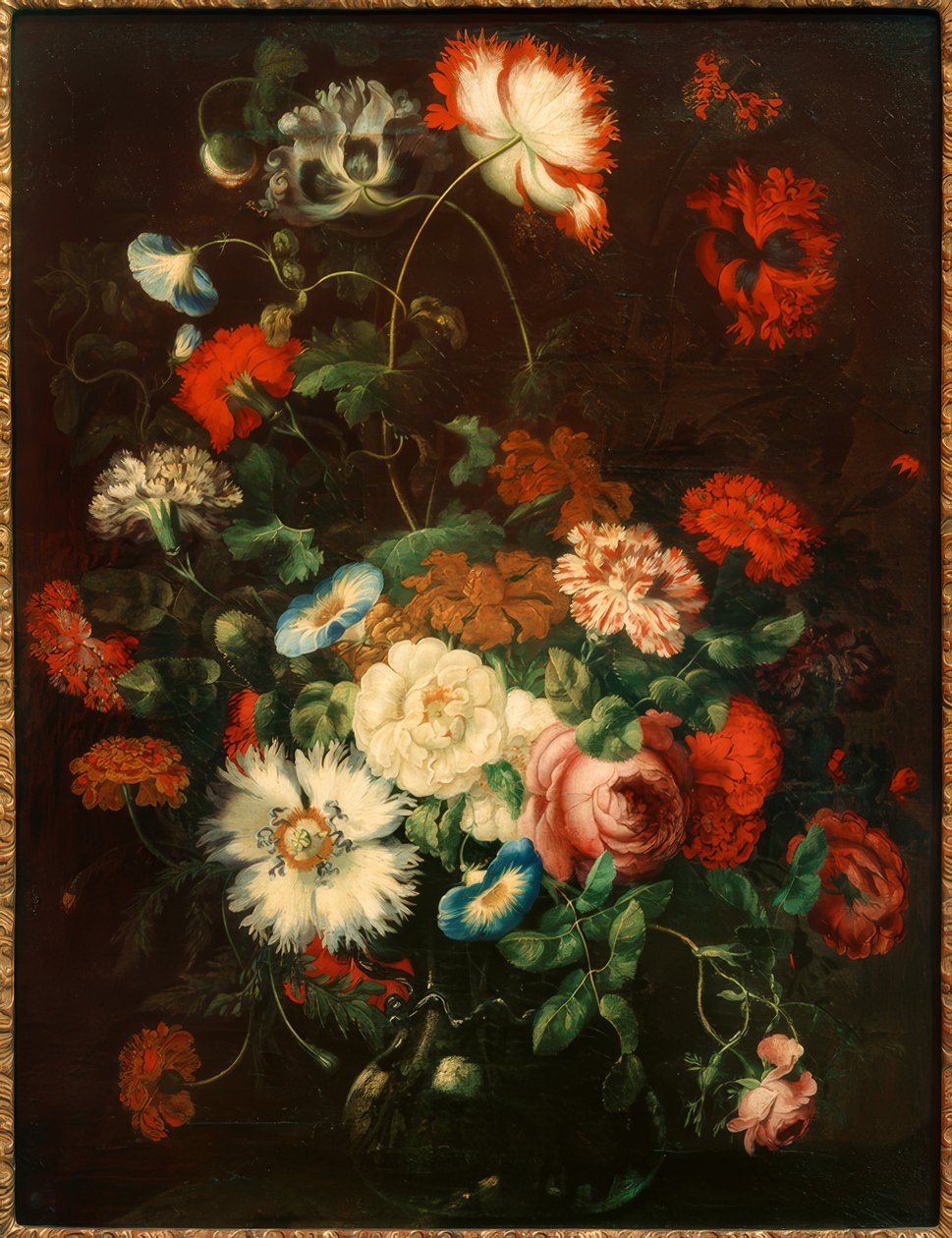 Martwa kwiat w szklanym wazonie autorstwa Jan Peeter Brueghel