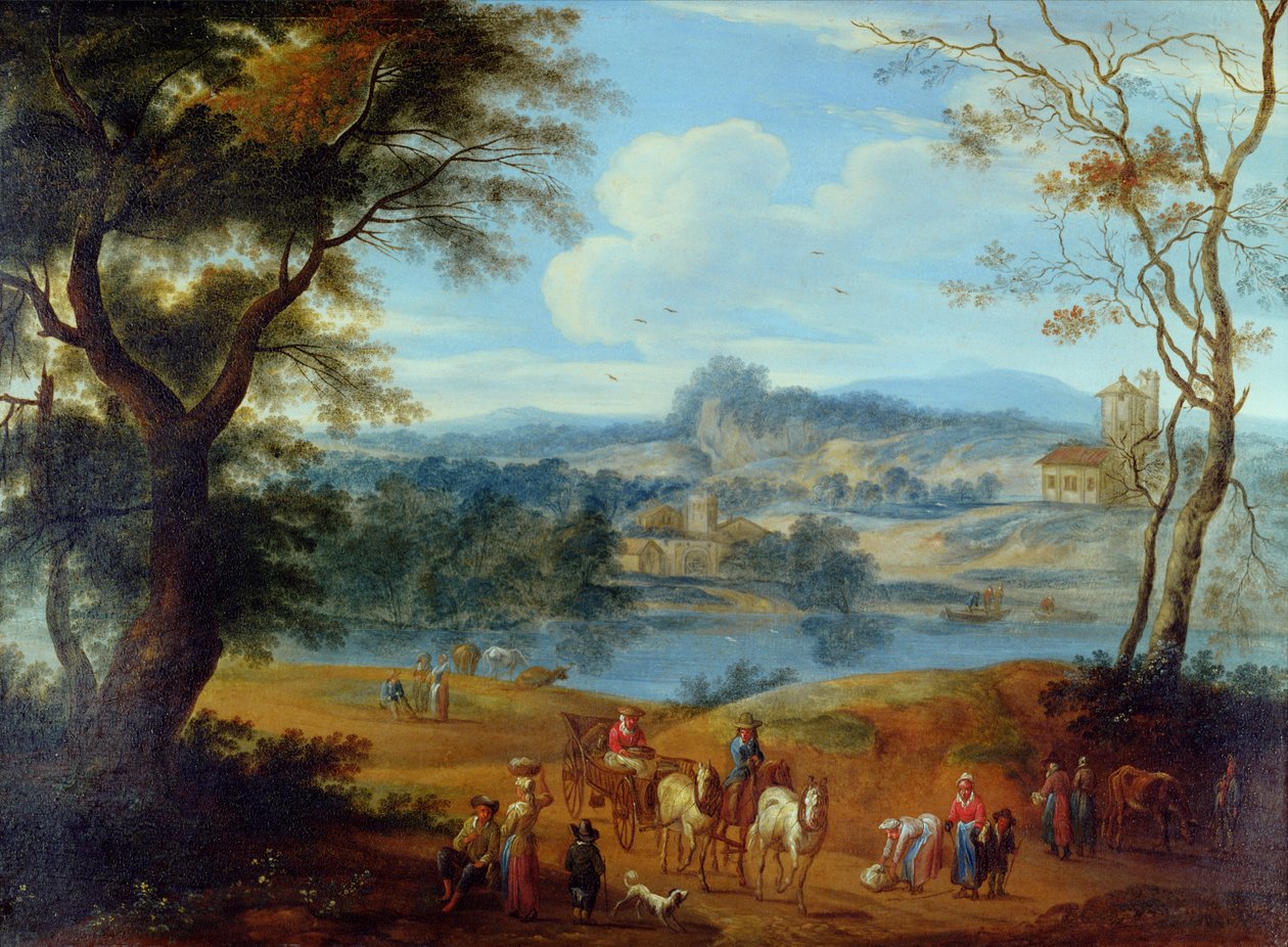 Krajobraz, ok.1700 autorstwa Jan Peter van the Elder Bredael