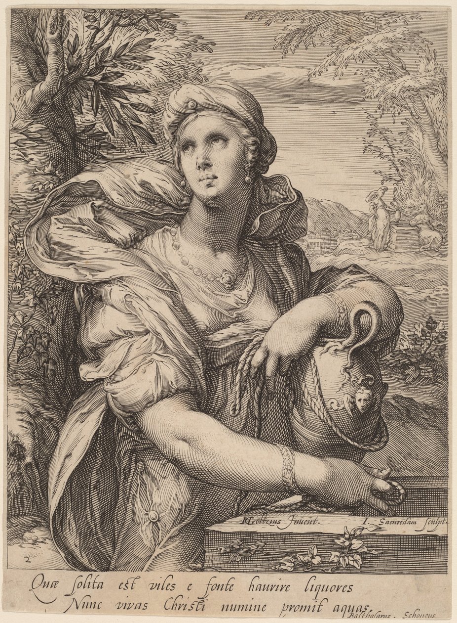 Samarytanka przy studni autorstwa Jan Pietersz Saenredam, after Hendrik Goltzius