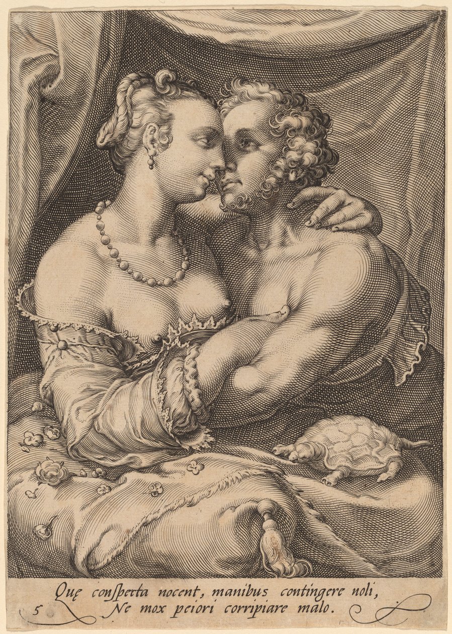 Dotykać autorstwa Jan Pietersz Saenredam after Hendrik Goltzius