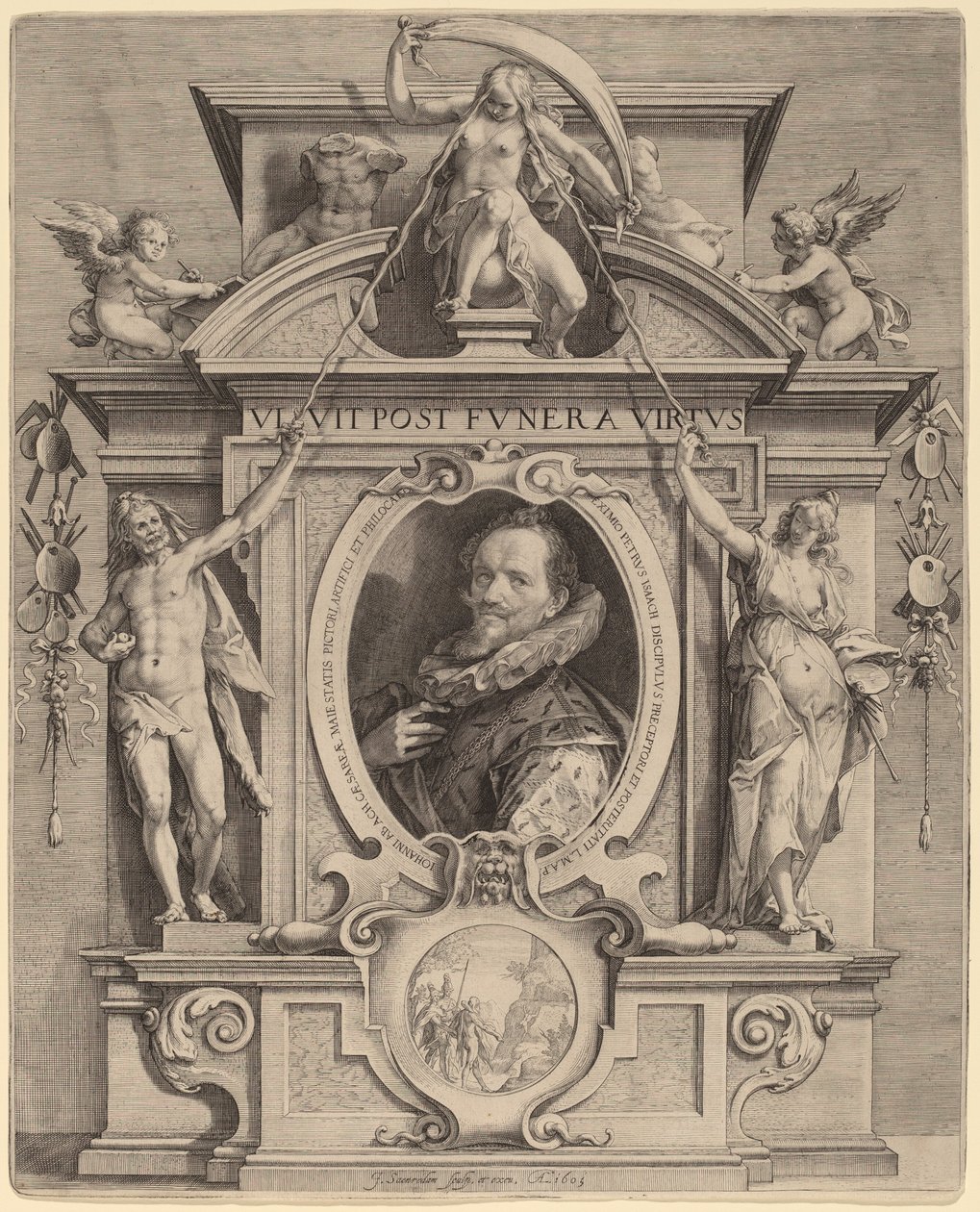 Hans van Akwizgran autorstwa Jan Pietersz Saenredam after Pieter Isaacz