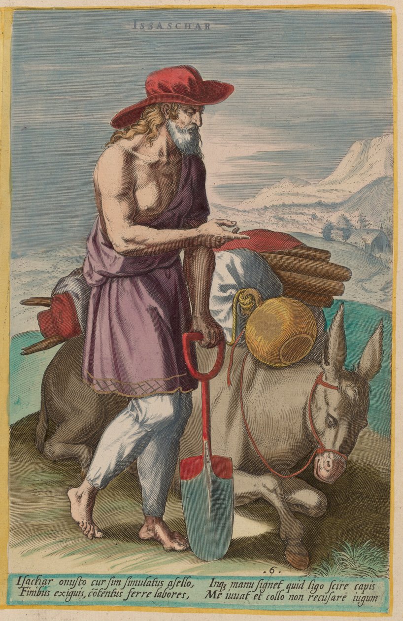 Issachara autorstwa Jan Sadeler I after Crispen van den Broecke