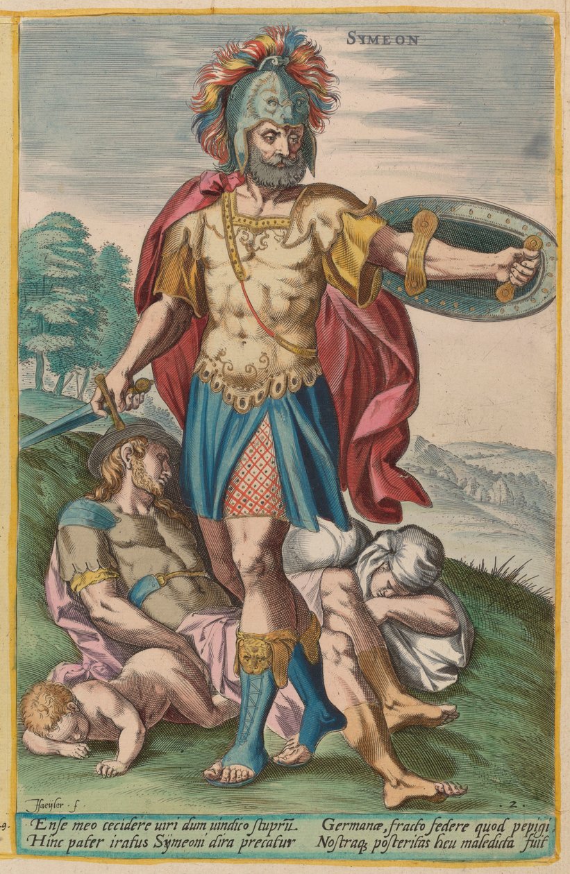 Symeon autorstwa Jan Sadeler I after Crispen van den Broecke