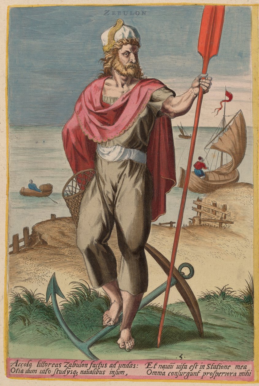 Zebulon autorstwa Jan Sadeler I after Crispen van den Broecke