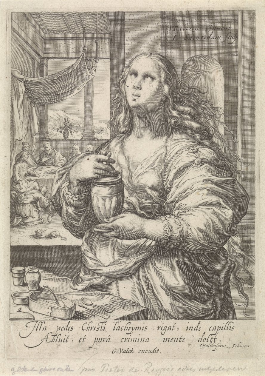 Maria Magdalena Słynne kobiety Nowego Testamentu (tytuł serii) autorstwa Jan Saenredam