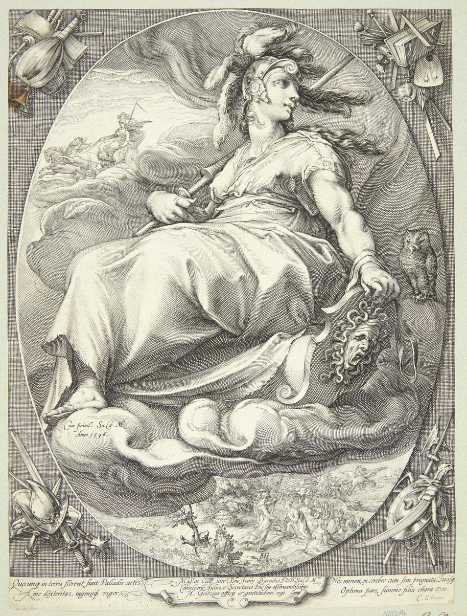 Minerwa autorstwa Jan Saenredam