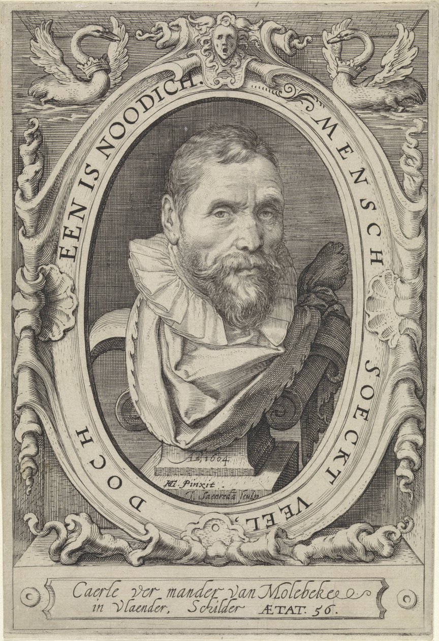 Portret Karela van Mander autorstwa Jan Saenredam