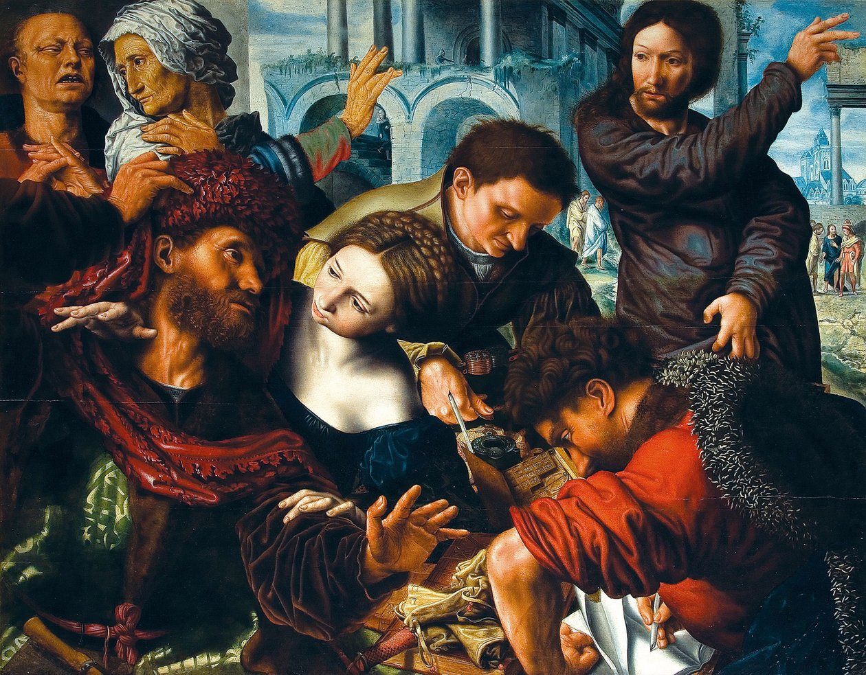Powołanie św. Mateusza, połowa XVI wieku... autorstwa Jan Sanders Hemessen van