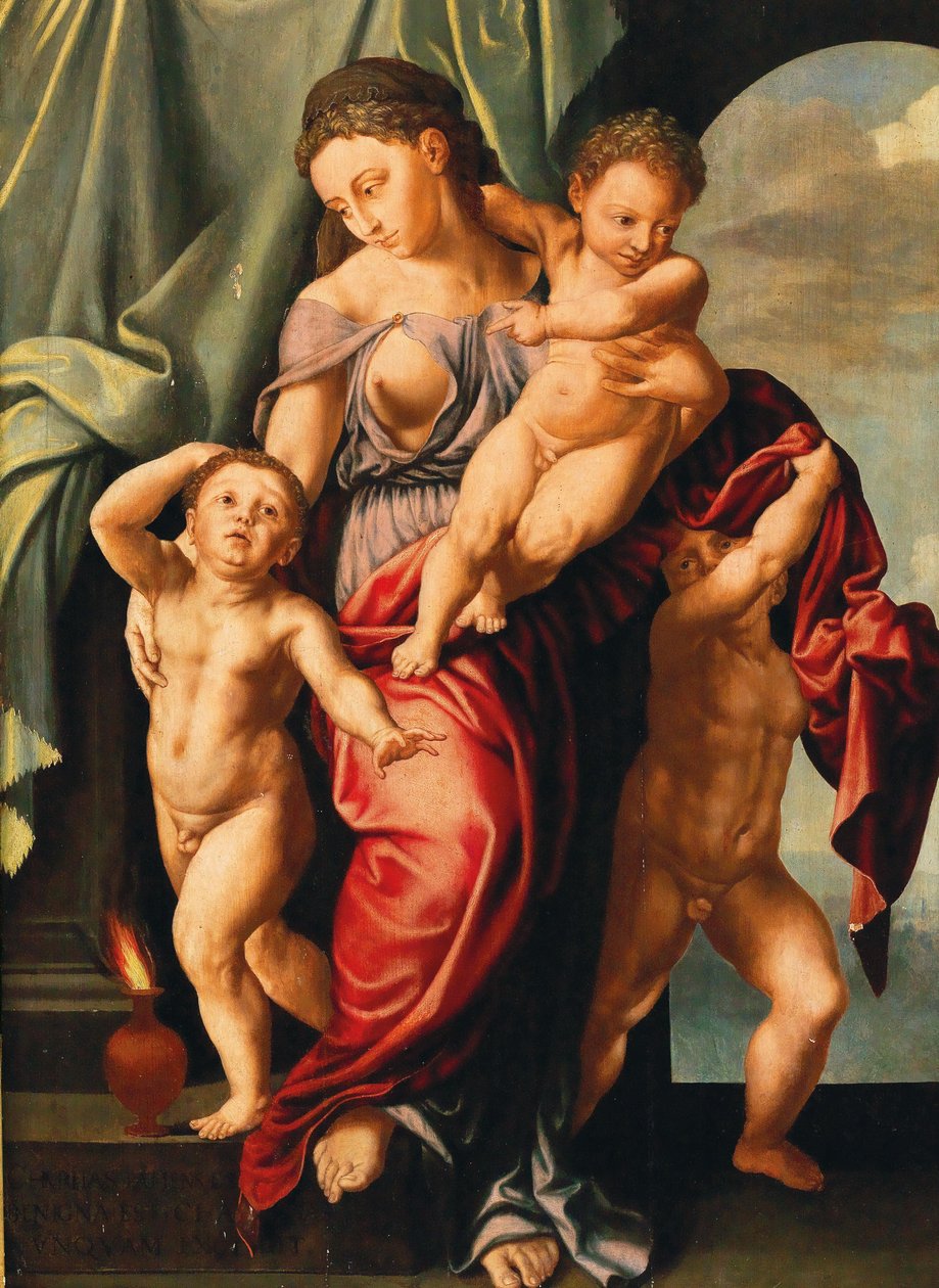 Łacina: Caritas Romana autorstwa Jan Sanders van Hemessen