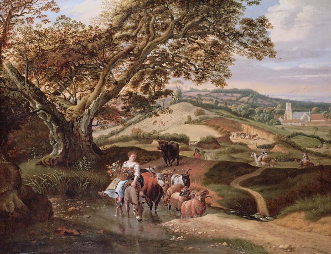 Krajobraz duszpasterski, 1684 autorstwa Jan Siberechts