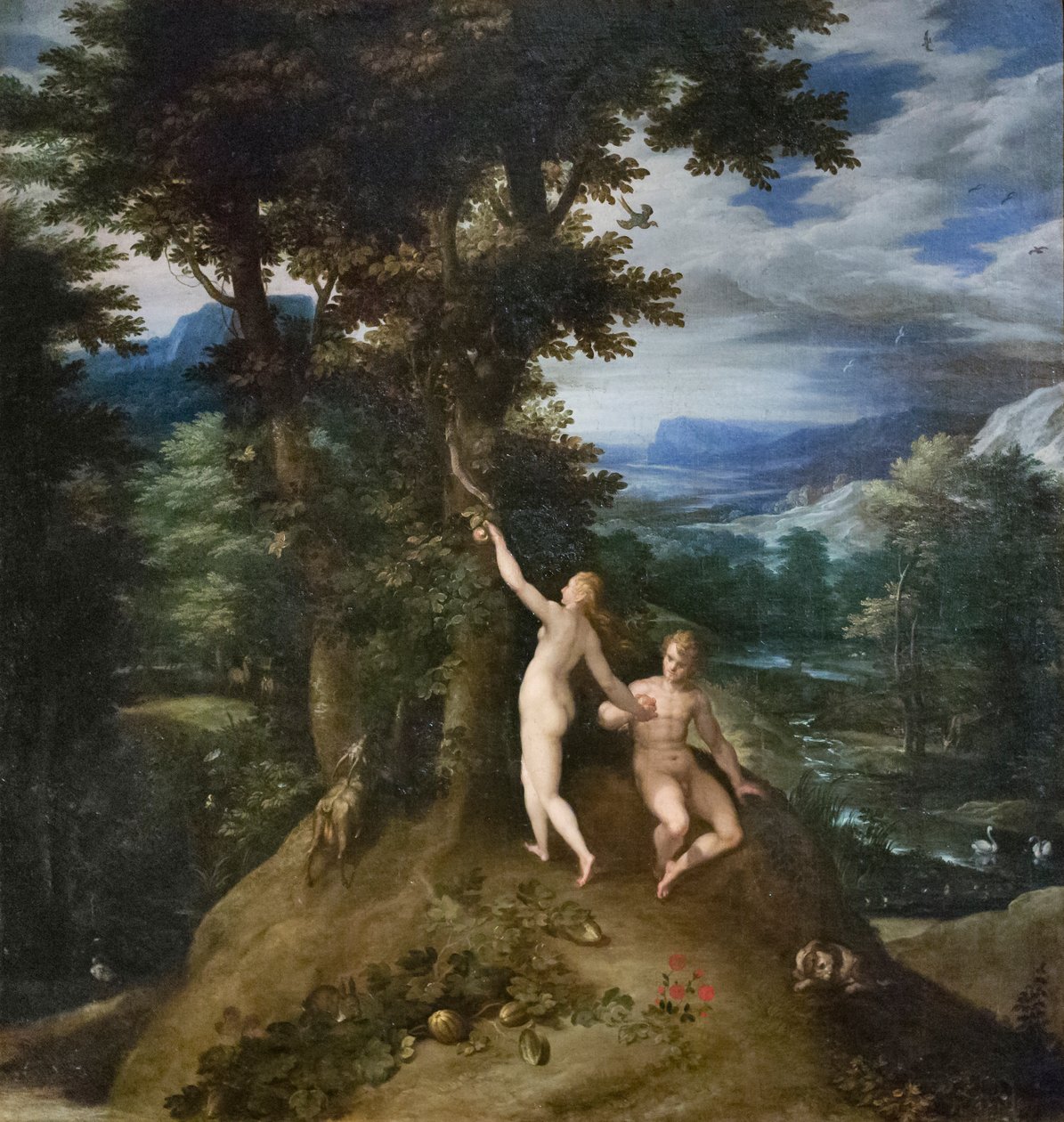 Grzech pierworodny, ok. 1586-89 (olej na płótnie) autorstwa Jan Soens