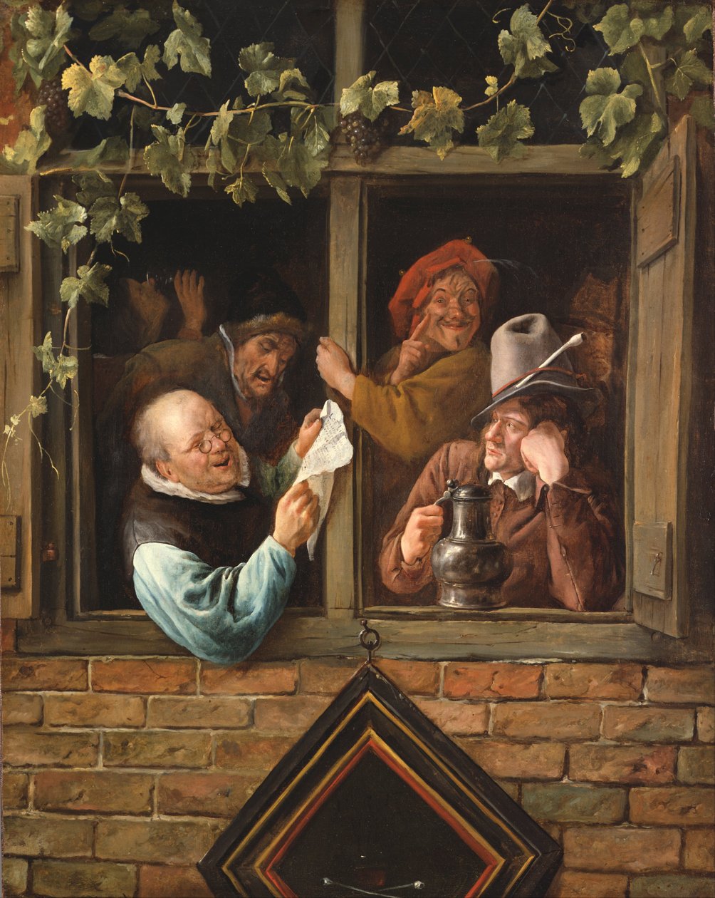 Retorycy przy oknie autorstwa Jan Steen