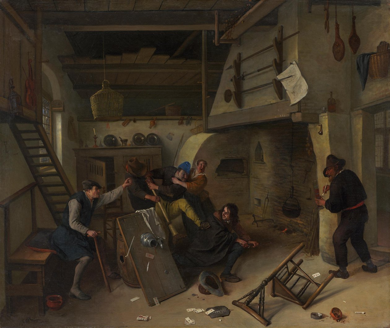 Bójka w karczmie autorstwa Jan Steen