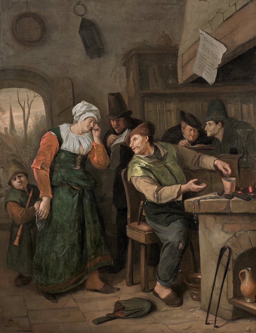 Alchemik i jego płacząca żona autorstwa Jan Steen