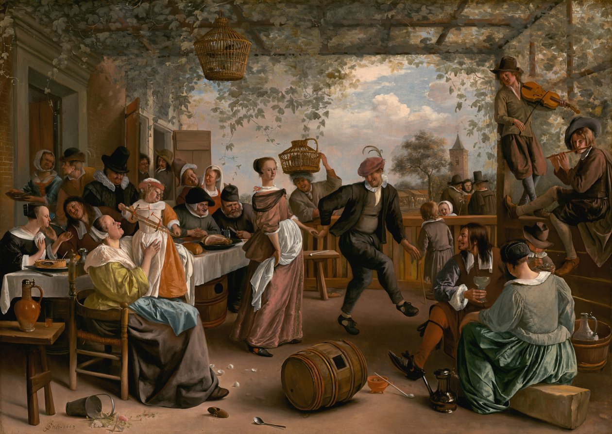 Tańcząca para autorstwa Jan Steen