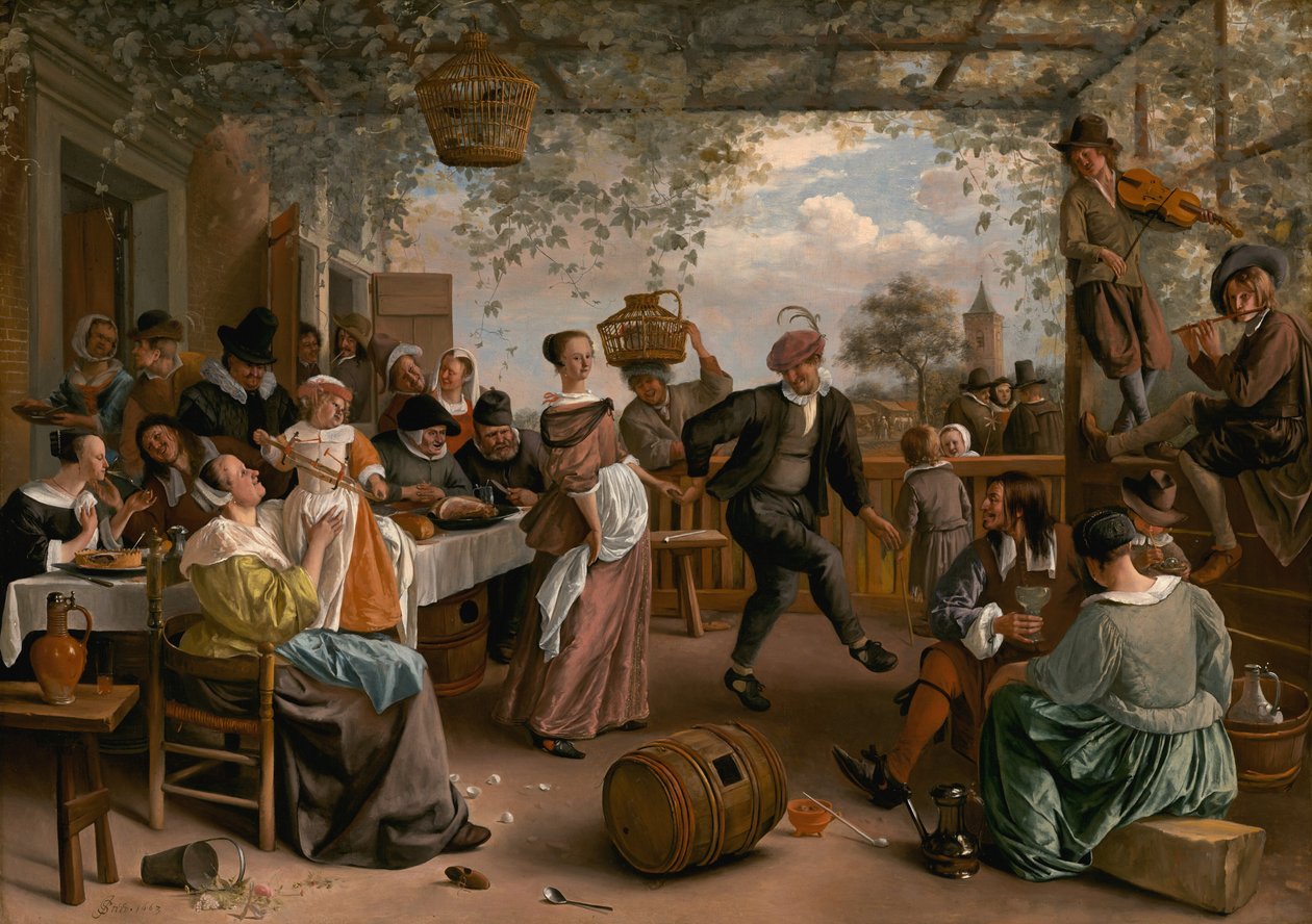 Tańcząca para, 1663. autorstwa Jan Steen