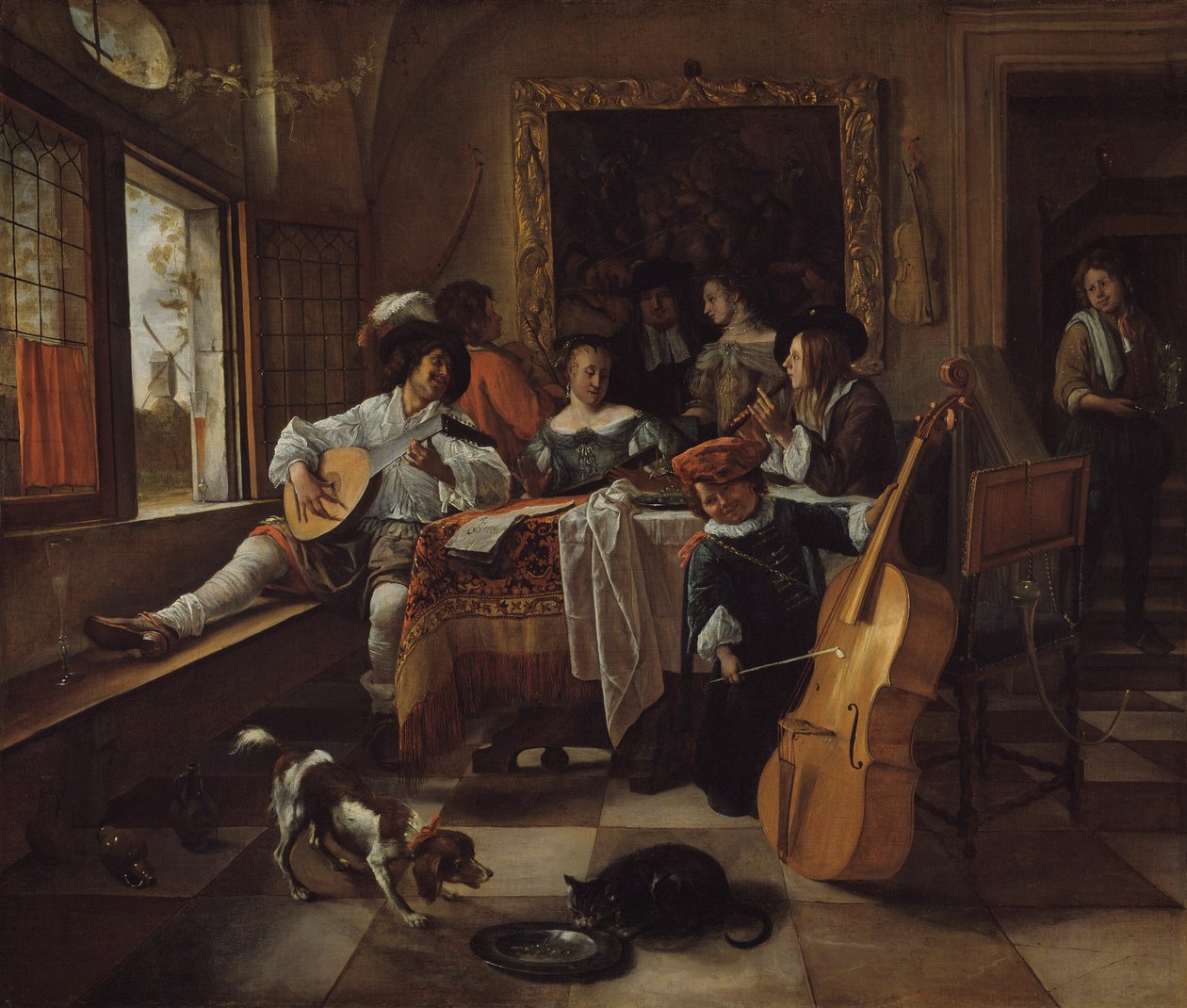 Koncert rodzinny autorstwa Jan Steen