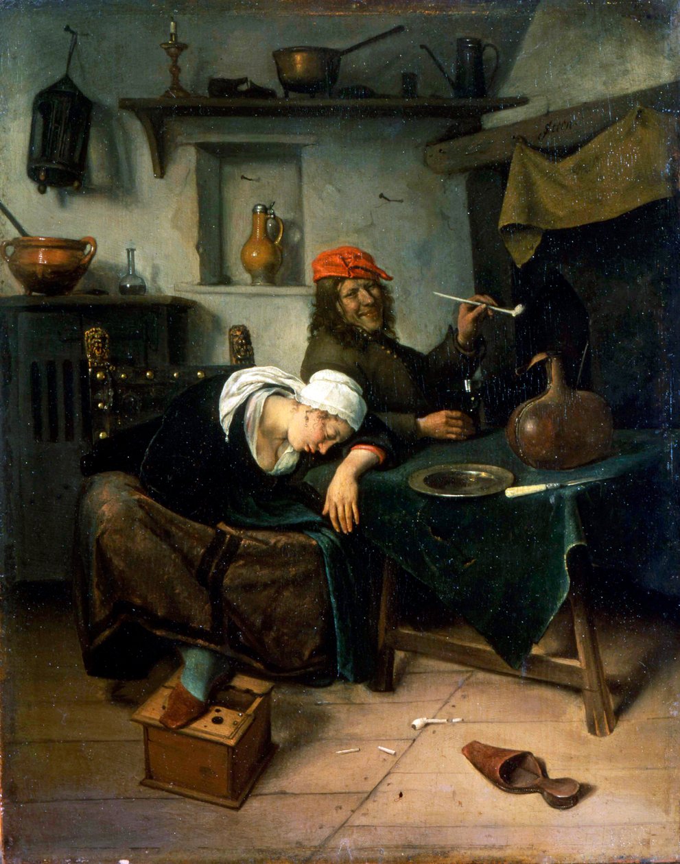 "Lęgniarki", ok. 1660. autorstwa Jan Steen