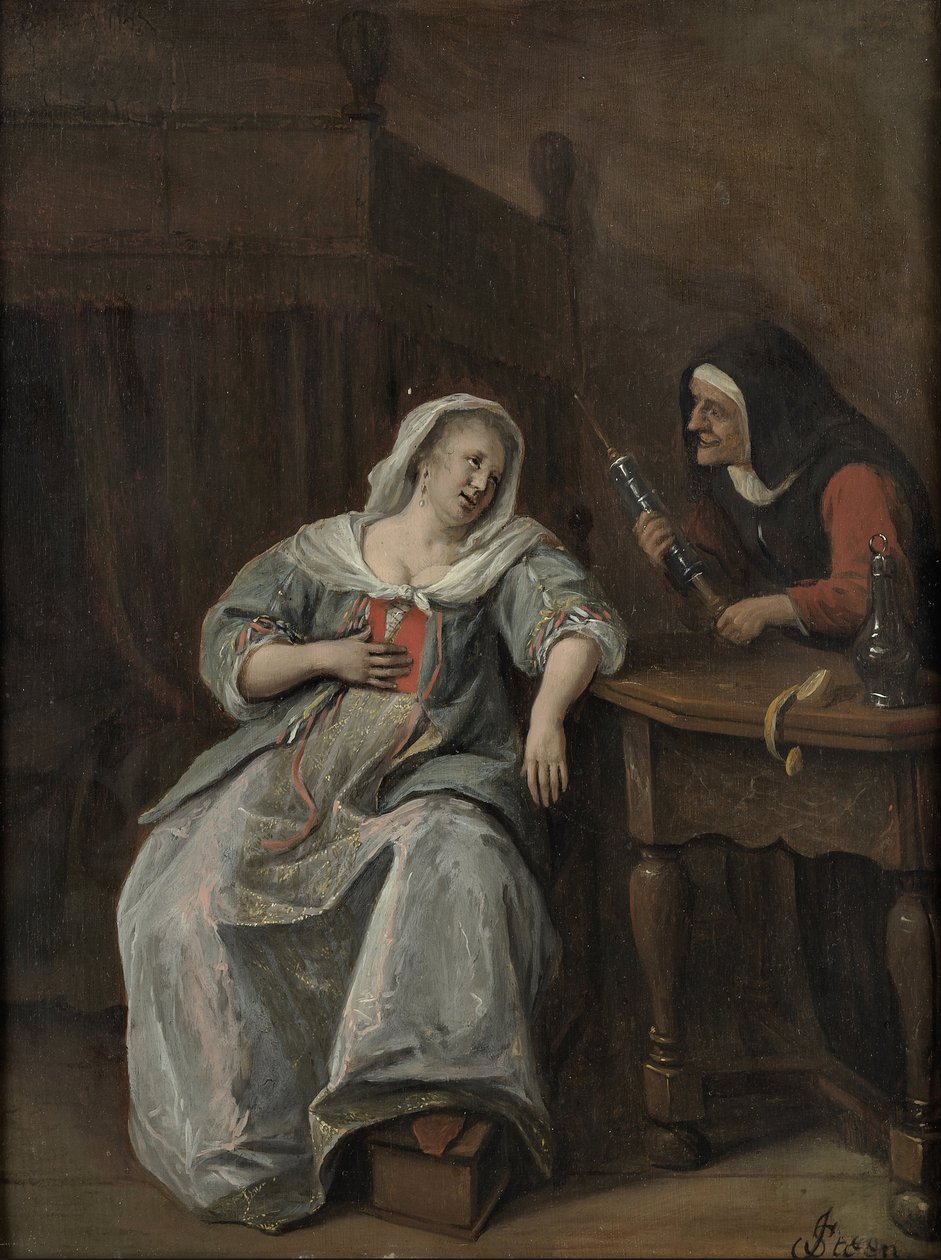 Chora kobieta autorstwa Jan Steen