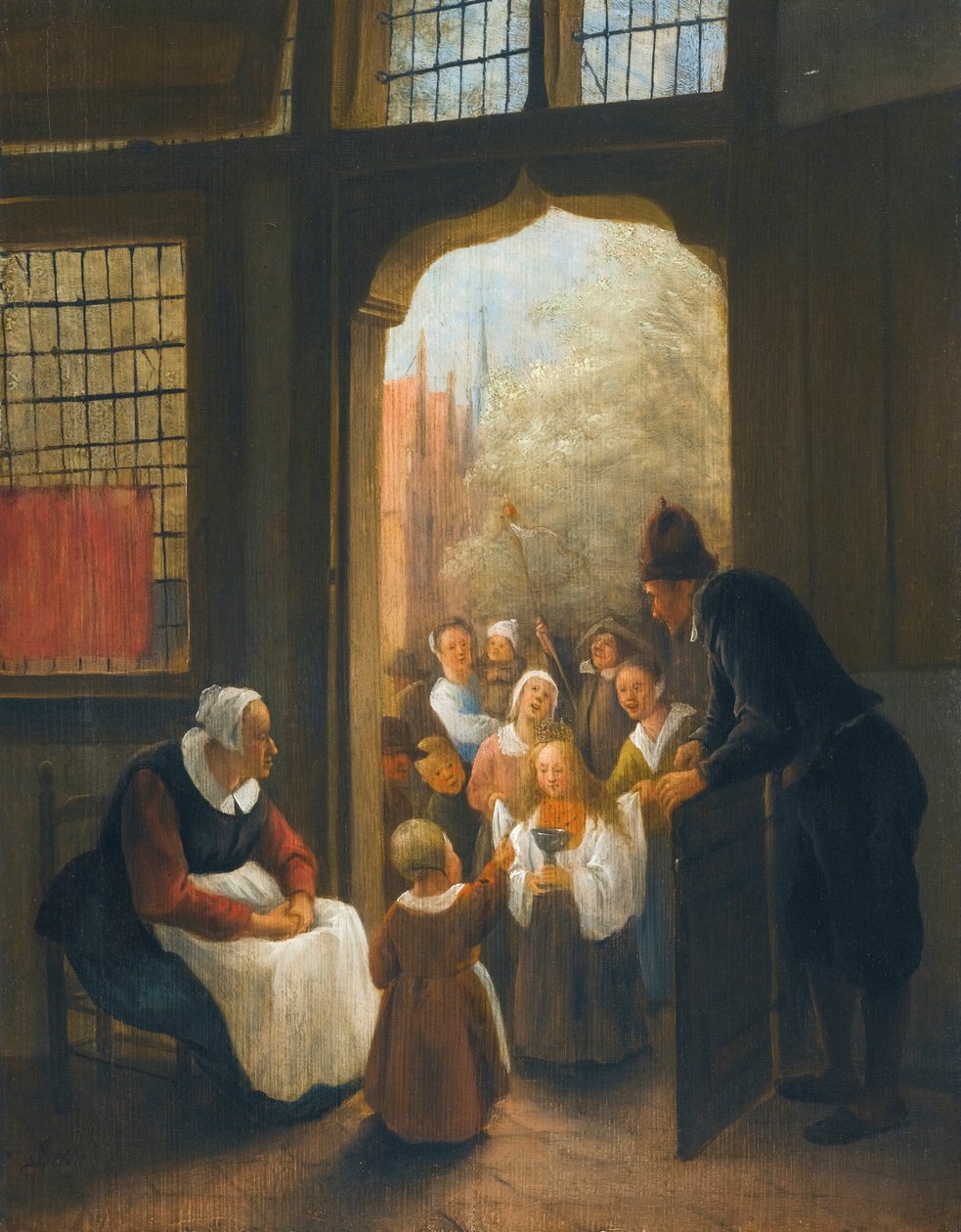 Panna młoda w Zielone Świątki autorstwa Jan Steen