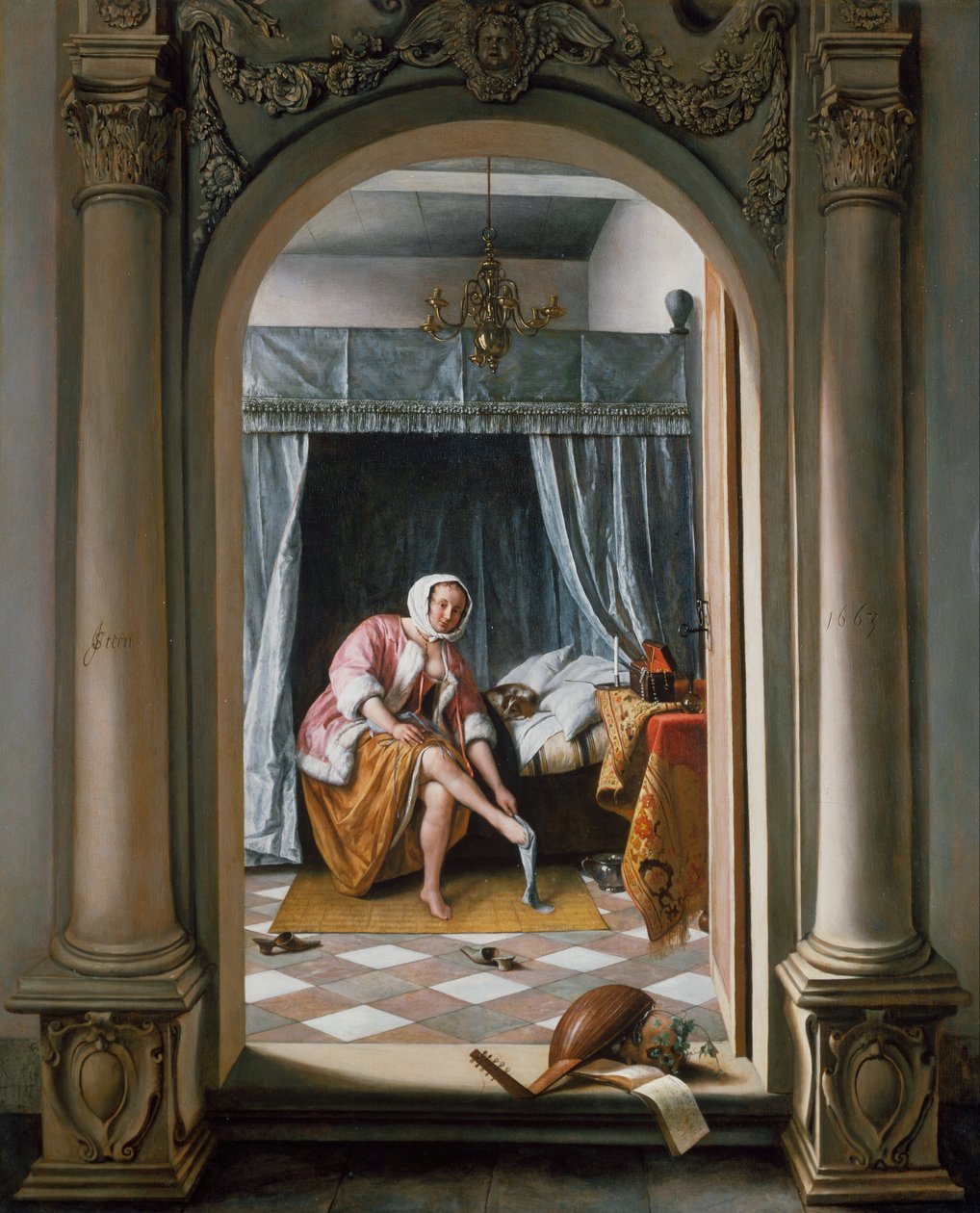 Kobieta w toalecie autorstwa Jan Steen