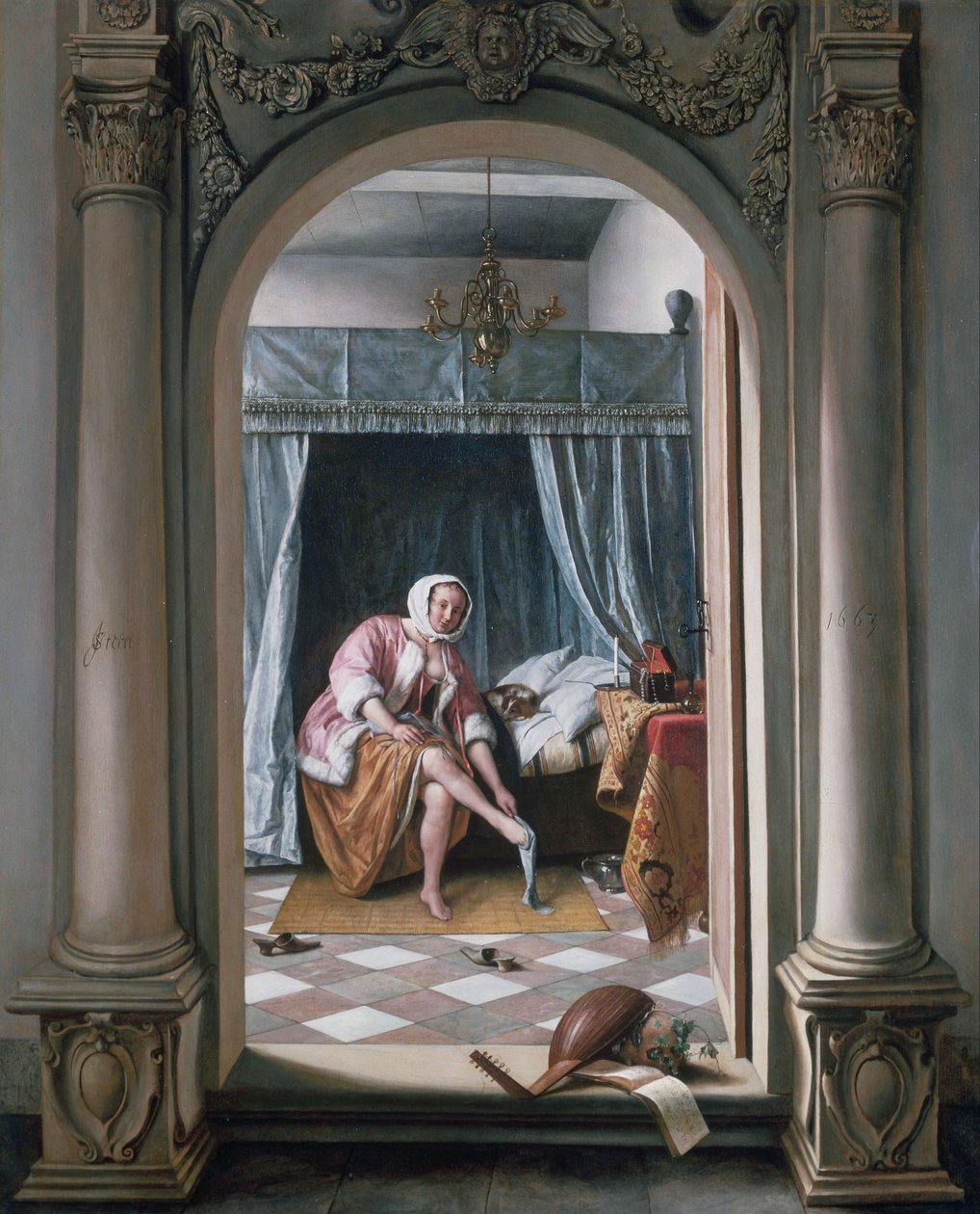 Kobieta w toalecie autorstwa Jan Steen