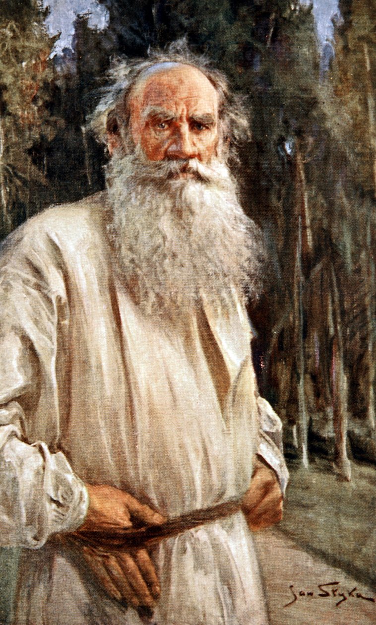 Lew Tołstoj, ok. 1905 (druk) autorstwa Jan Styka
