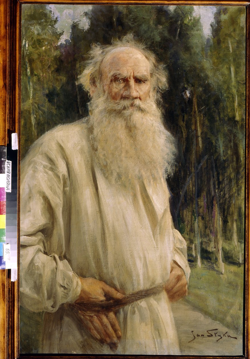Portret Leona Tołstoja (1828-1910), rosyjskiego pisarza (Portret autora Lwa N. Tołstoja). Obraz Jana Styki (1858-1925) autorstwa Jan Styka