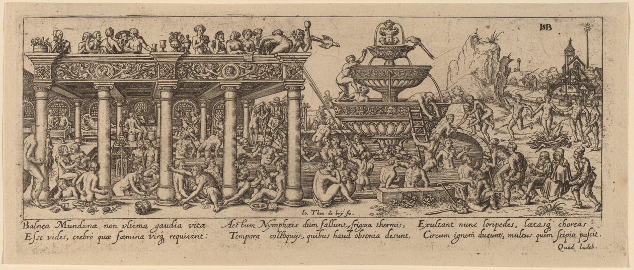 Fontanna Młodości autorstwa Jan Theodor de Bry after Barthel Beham