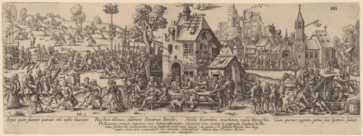 Targi Krajowe autorstwa Jan Theodor de Bry after Sebald Beham