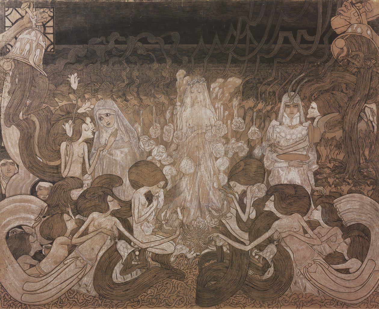Trzech narzeczonych autorstwa Jan Toorop