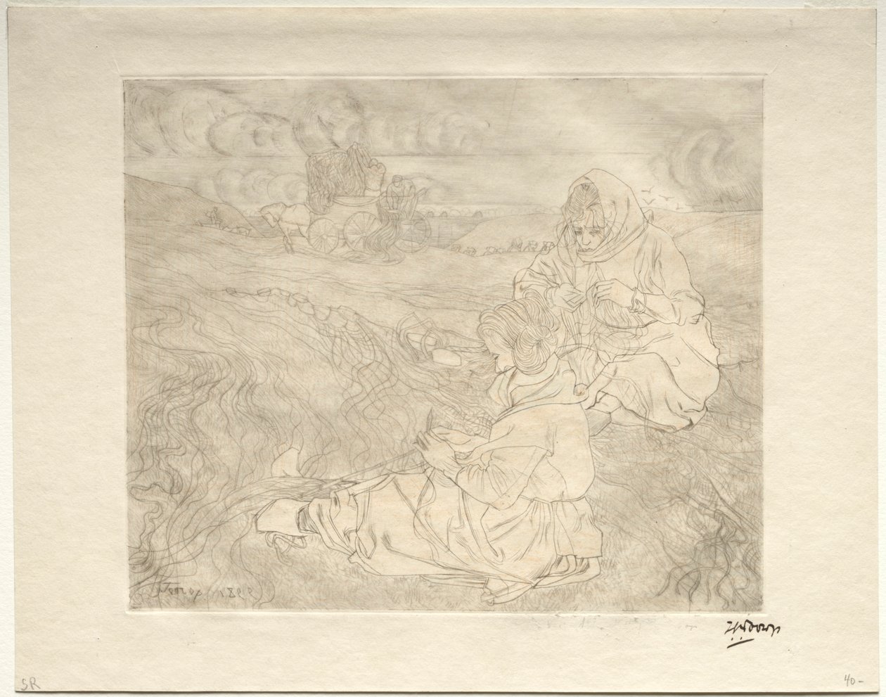 Naprawiacze sieci, 1899. autorstwa Jan Toorop