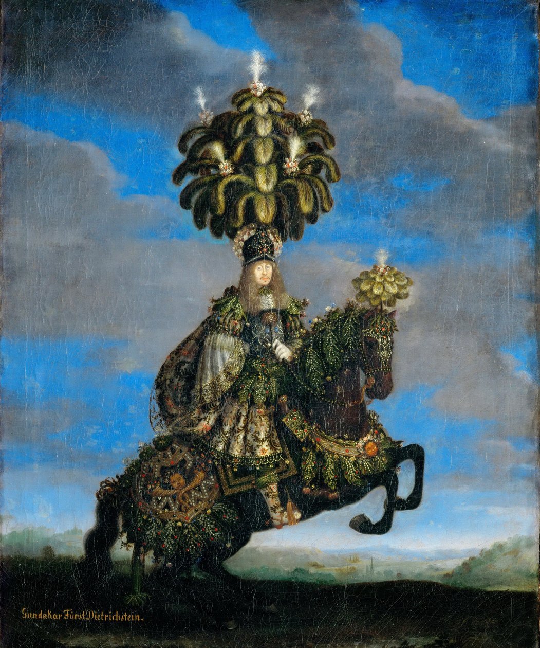 Gundakar, książę Dietrichstein 1623-1690 w stroju do baletu dla koni, 1667 autorstwa Jan Thomas