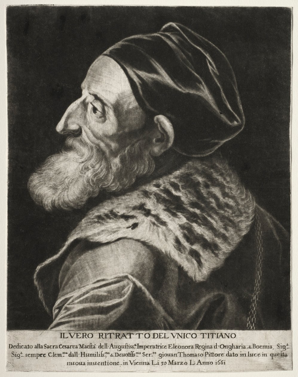 Portret Tycjana, 1661. autorstwa Jan Thomas