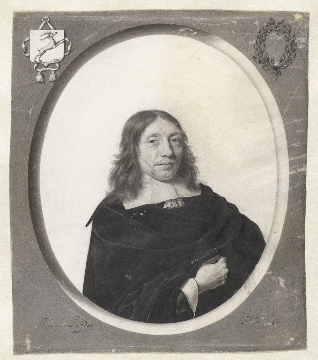 Portret Gijsberta van der Hoeven autorstwa Jan Thopas