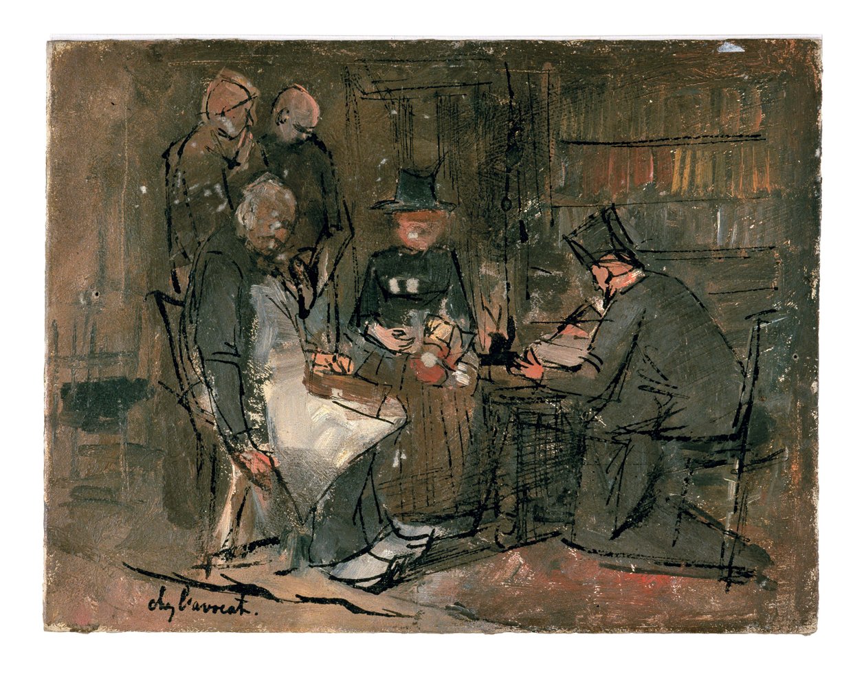 W biurze prawnika (badanie) autorstwa Jan Toorop