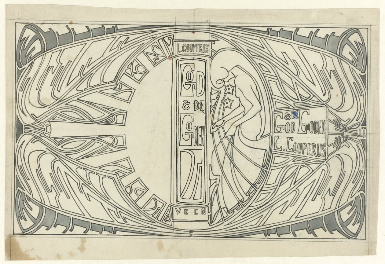 Projekt zespołu dla: Louis Couperus, Bóg i Bogowie, 1903 autorstwa Jan Toorop