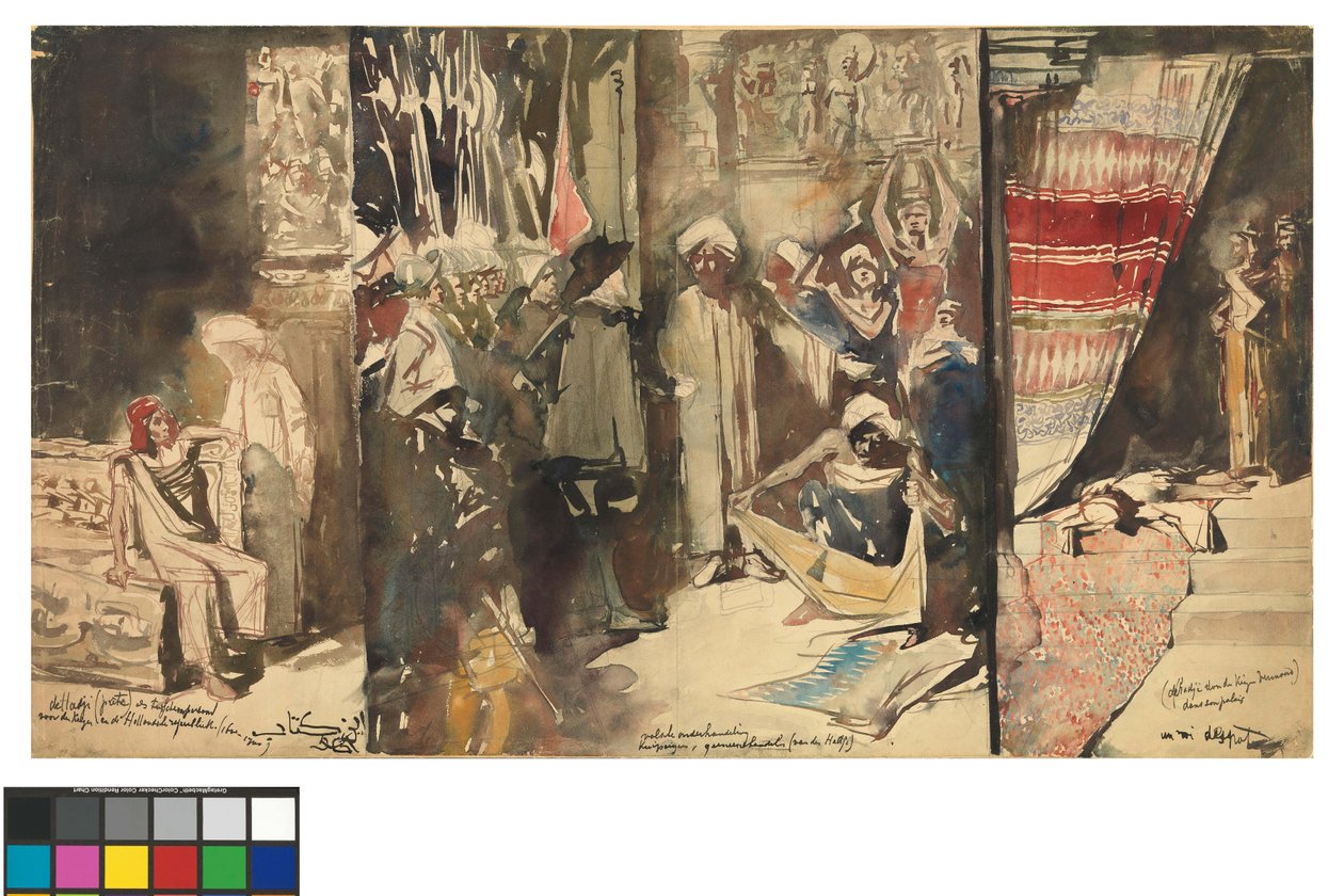 Duży indyjski tryptyk autorstwa Jan Toorop