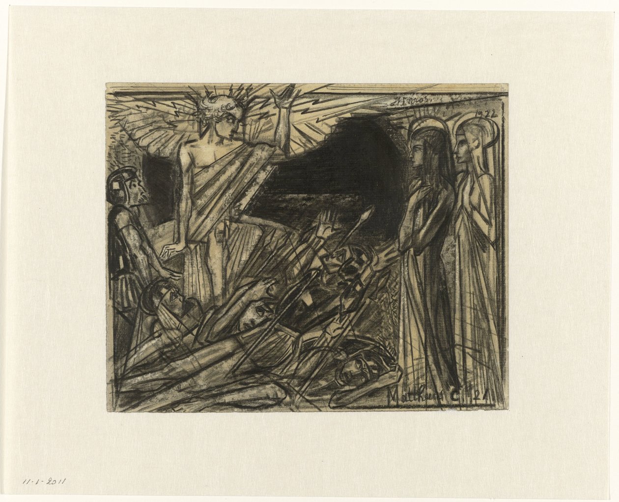 Maryja przy grobie skierowana przez anioła autorstwa Jan Toorop