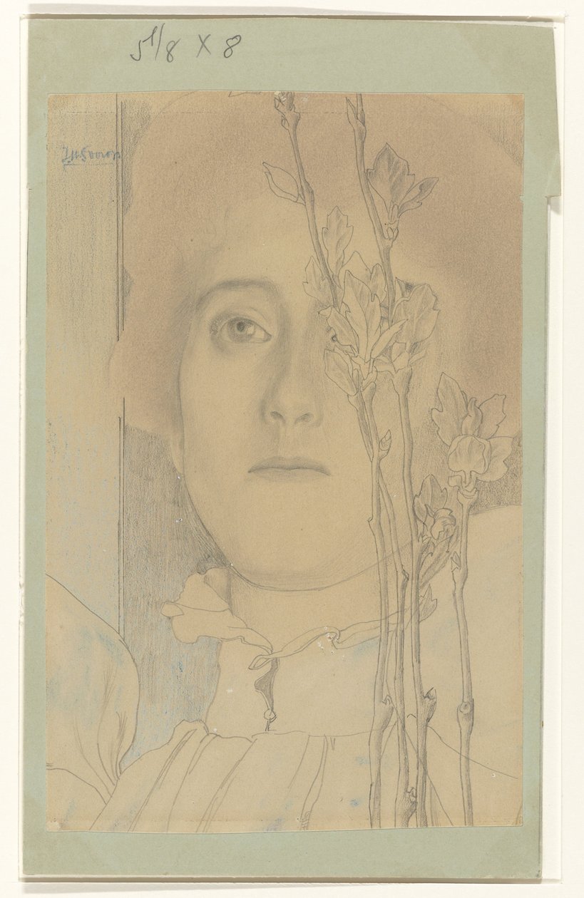 Portret nieznanej kobiety autorstwa Jan Toorop