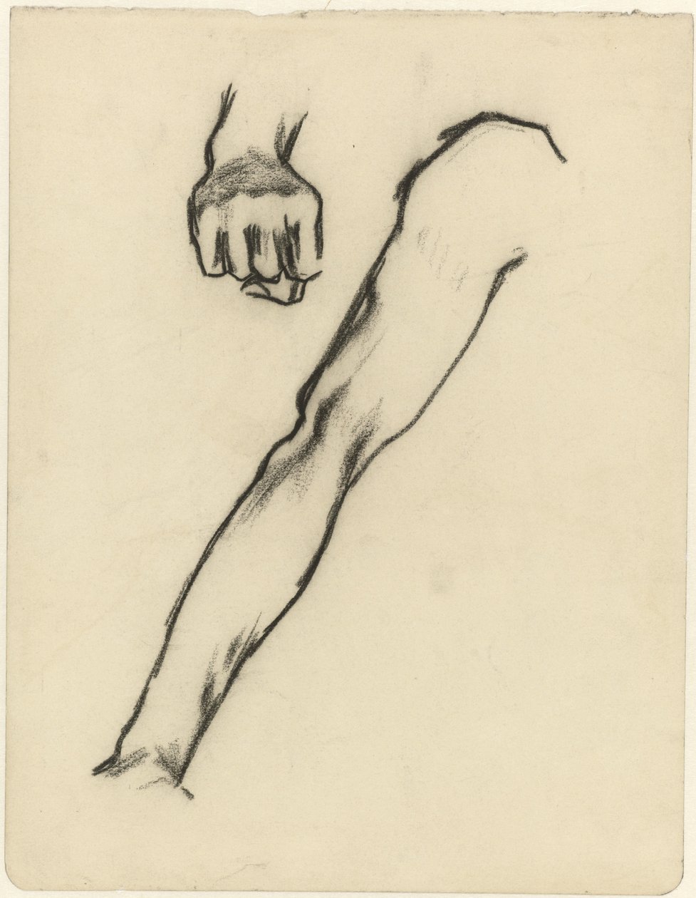Arkusz do nauki z ramieniem i ręką autorstwa Jan Toorop