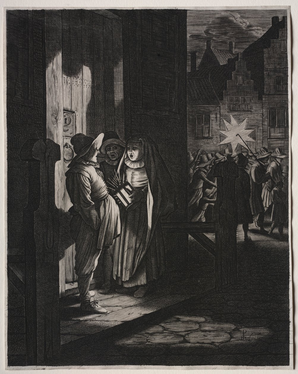 Gwiazda królów, kawałek nocy, 1630. autorstwa Jan Van de Velde
