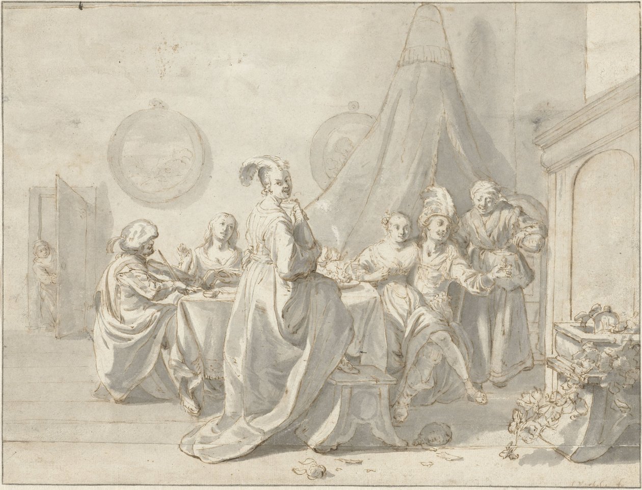 Syn marnotrawny w burdelu autorstwa Jan Verkolje (I)