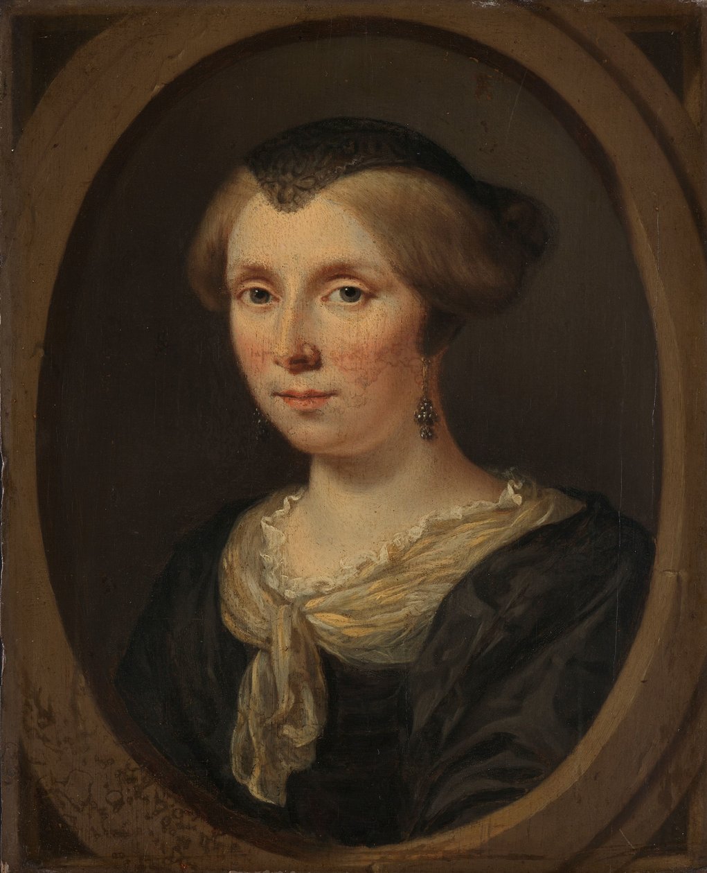 Portret Margarethy Verkolje, żony Reiniera Couturiera autorstwa Jan Verkolje (I)