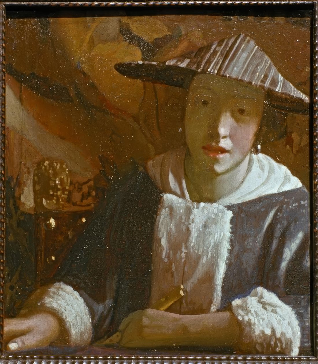 Dziewczyna z fletem autorstwa Jan Vermeer van Delft