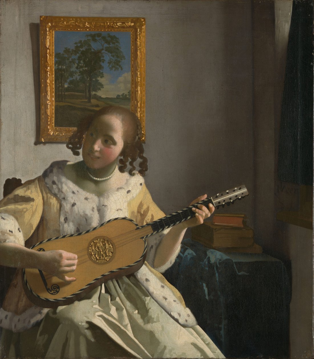 Gitarzysta autorstwa Jan Vermeer van Delft
