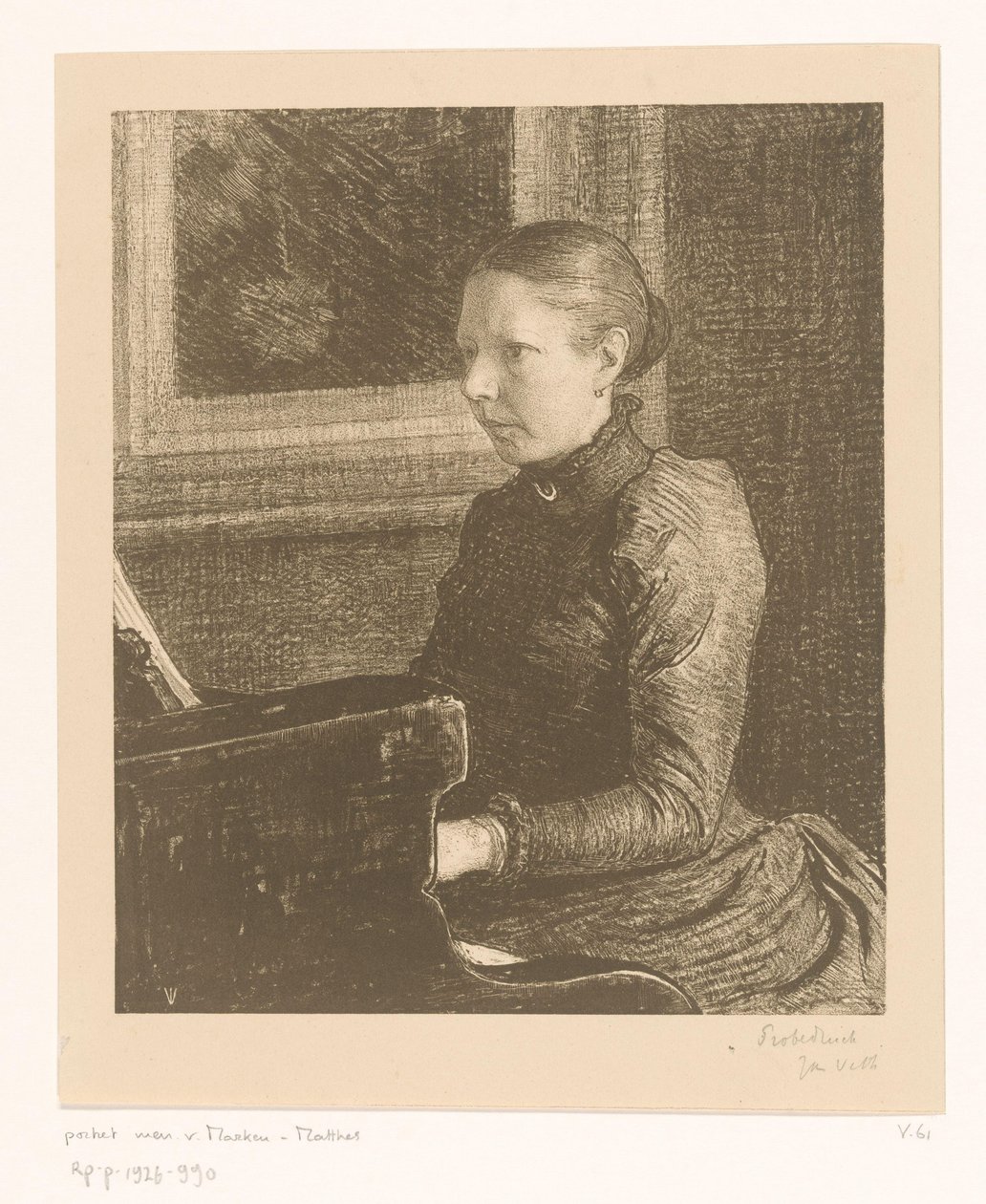 Portret Agnety Matthes autorstwa Jan Veth