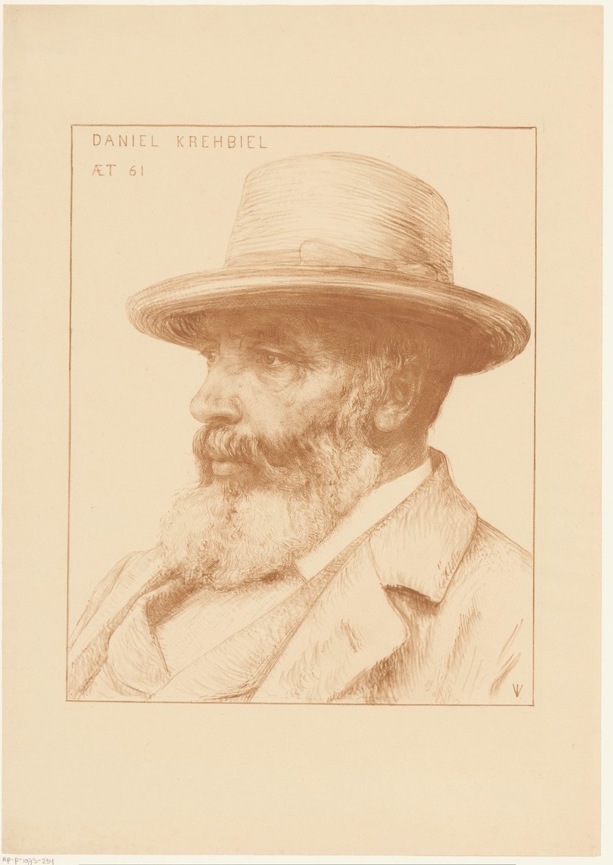 Portret Daniela Krehbiela autorstwa Jan Veth