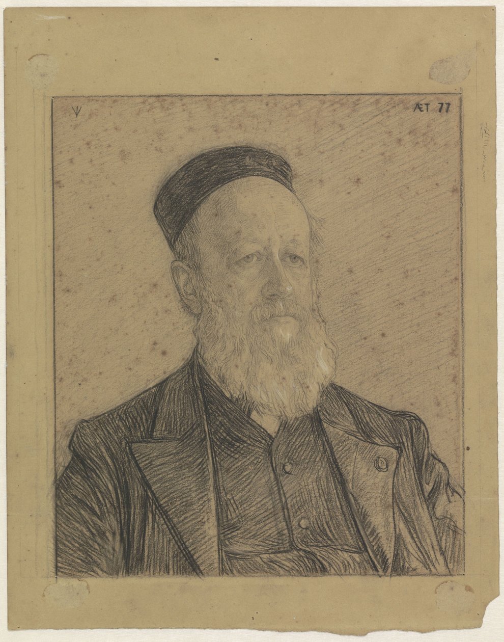 Portret Pietera Johannesa Vetha, lat 77 autorstwa Jan Veth